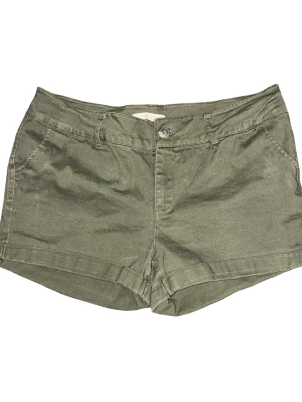 Sz.L*Active USA*Army Green Shorts--Cuffed